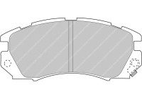 Brake pad set, disc brake FDS948 Ferodo Racing