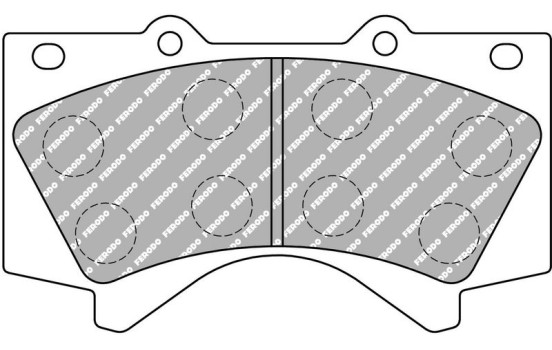 Brake pad set, disc brake FDSE4229 Ferodo Racing