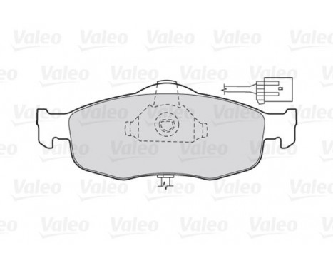 Brake Pad Set, disc brake FIRST 301033 Valeo, Image 2