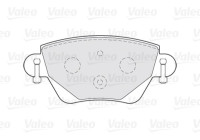Brake Pad Set, disc brake FIRST 301434 Valeo