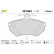 Brake Pad Set, disc brake FIRST 301484 Valeo