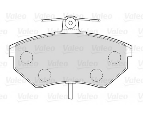 Brake Pad Set, disc brake FIRST 301484 Valeo, Image 2