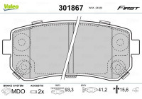 Brake Pad Set, disc brake FIRST