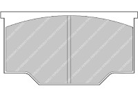 Brake pad set, disc brake FRP101R Ferodo Racing