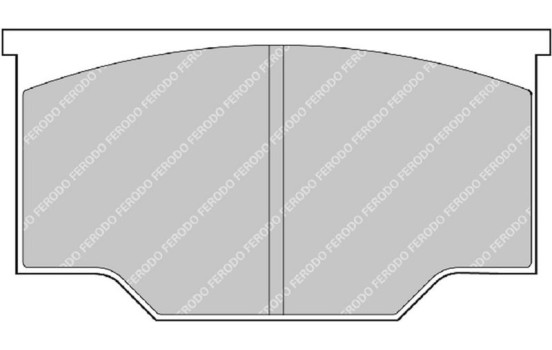 Brake pad set, disc brake FRP101R Ferodo Racing