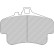 Brake pad set, disc brake FRP3051R Ferodo Racing