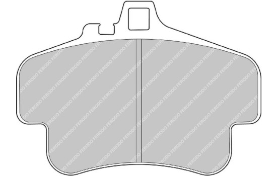 Brake pad set, disc brake FRP3051R Ferodo Racing