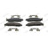 Brake pad set, disc brake FVR5284 Ferodo