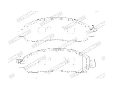 Brake pad set, disc brake FVR5284 Ferodo, Image 2