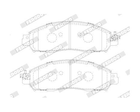 Brake pad set, disc brake FVR5284 Ferodo, Image 2