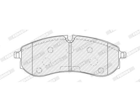 Brake pad set, disc brake FVR5460 Ferodo, Image 2