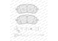 Brake pad set, disc brake FVR5630 Ferodo