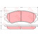 Brake Pad Set, disc brake GDB1005 TRW