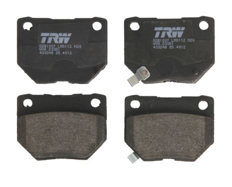 Brake Pad Set, disc brake GDB1007 TRW