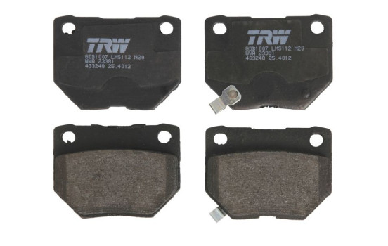 Brake Pad Set, disc brake GDB1007 TRW