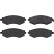 Brake Pad Set, disc brake GDB1008 TRW, Thumbnail 3