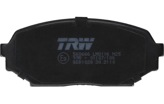 Brake Pad Set, disc brake GDB1028 TRW, Image 4