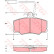Brake Pad Set, disc brake GDB1045 TRW