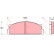 Brake Pad Set, disc brake GDB105 TRW