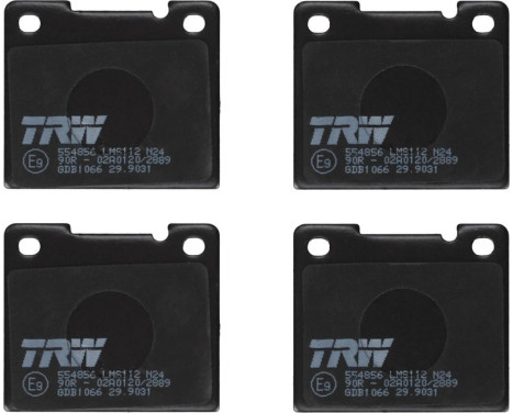 Brake Pad Set, disc brake GDB1066 TRW, Image 2