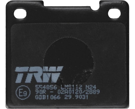 Brake Pad Set, disc brake GDB1066 TRW, Image 4