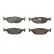 Brake Pad Set, disc brake GDB1068 TRW