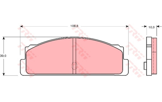 Brake Pad Set, disc brake GDB107 TRW