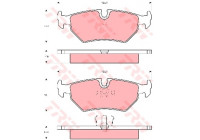 Brake Pad Set, disc brake GDB1109 TRW