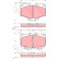 Brake Pad Set, disc brake GDB1133 TRW