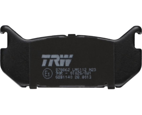 Brake Pad Set, disc brake GDB1140 TRW, Image 4