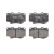 Brake Pad Set, disc brake GDB1154 TRW