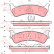 Brake Pad Set, disc brake GDB1238 TRW