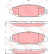 Brake Pad Set, disc brake GDB1240 TRW