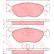 Brake Pad Set, disc brake GDB1246 TRW