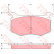 Brake Pad Set, disc brake GDB1256 TRW
