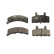 Brake Pad Set, disc brake GDB1273 TRW