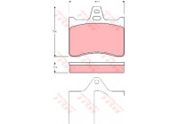 Brake Pad Set, disc brake GDB1284 TRW