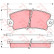 Brake Pad Set, disc brake GDB1303 TRW