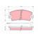 Brake Pad Set, disc brake GDB1303 TRW, Thumbnail 2