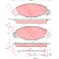 Brake Pad Set, disc brake GDB1336 TRW