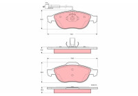 Brake Pad Set, disc brake GDB1337 TRW