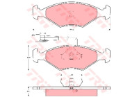 Brake Pad Set, disc brake GDB1347 TRW