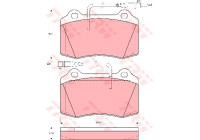 Brake Pad Set, disc brake GDB1359 TRW