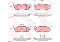 Brake Pad Set, disc brake GDB1379 TRW