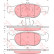 Brake Pad Set, disc brake GDB1382 TRW