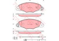 Brake Pad Set, disc brake GDB1410 TRW