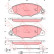 Brake Pad Set, disc brake GDB1410 TRW