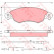 Brake Pad Set, disc brake GDB1447 TRW