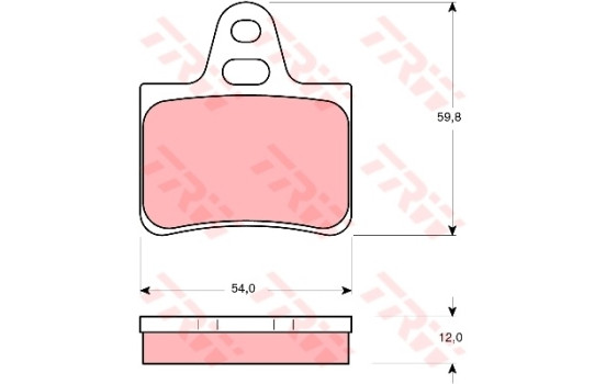 Brake Pad Set, disc brake GDB146 TRW