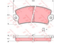 Brake Pad Set, disc brake GDB149 TRW